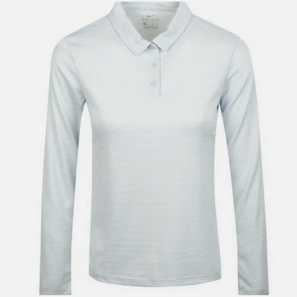 Nike Women's Blue and White Polo-shirts